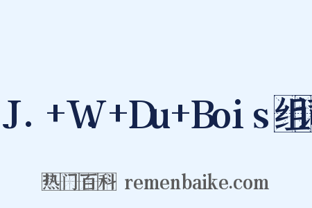 J.+W.+Du+Bois组词是什么意思的图片